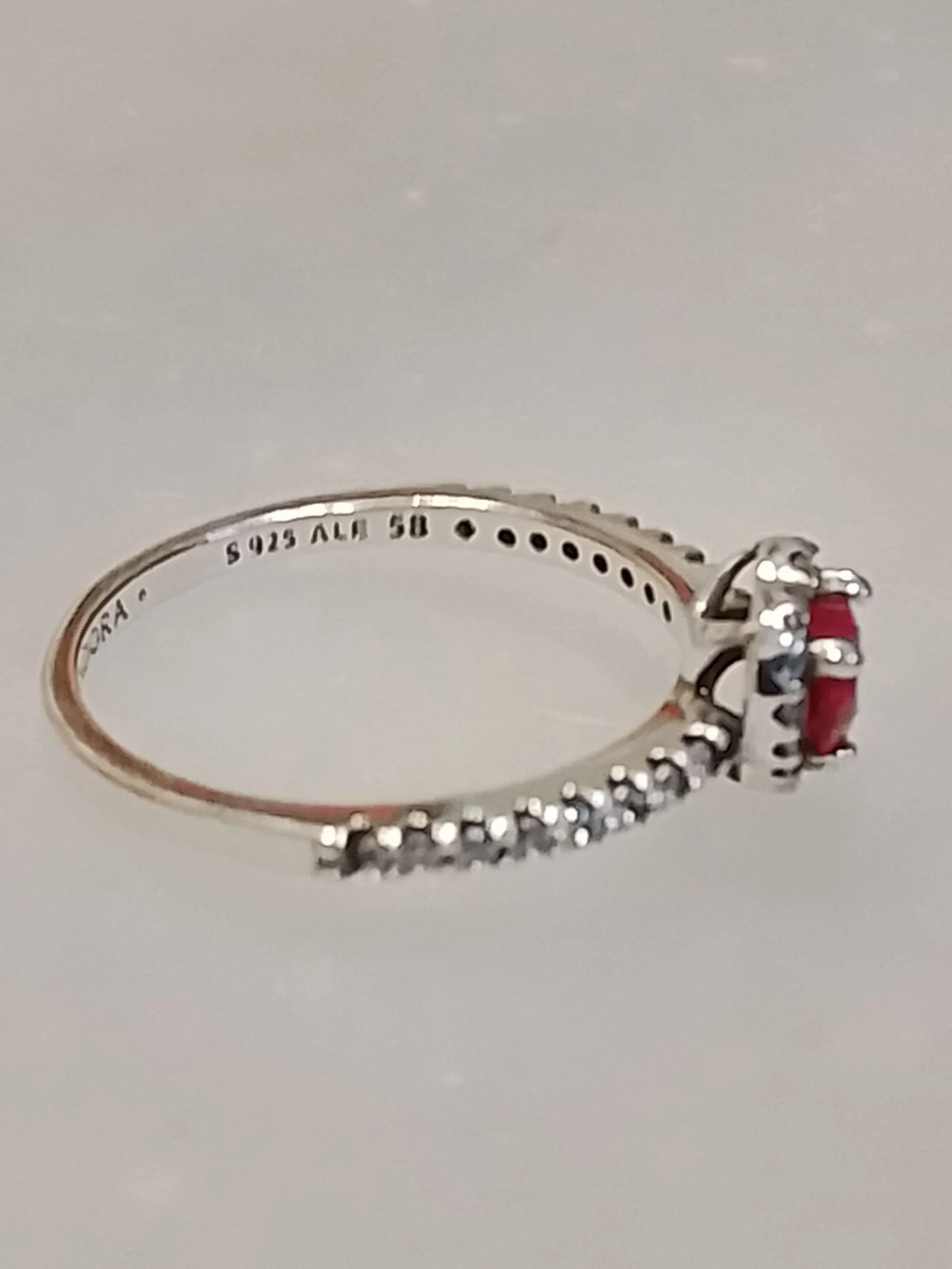 Anel Pandora Ale s925 prata e zircônias tamanho 56 18mm – photo 4